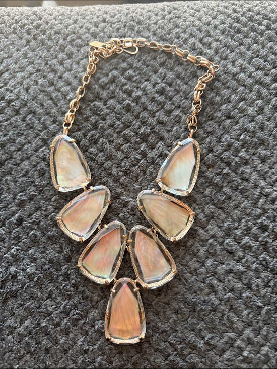 Kendra Scott Jewelry - Kendra Scott Iridescent Multi-Teardrop Necklace - Gold